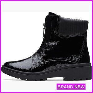 Mid-Calf Boots Chunky Lug Sole Comfort Cushion Zip Closure Modern Chelsea Style